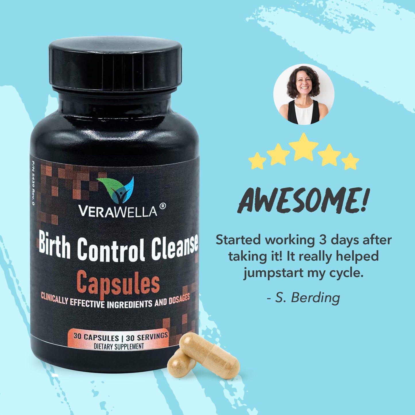 Birth Control Cleanse Capsules - VeraWella