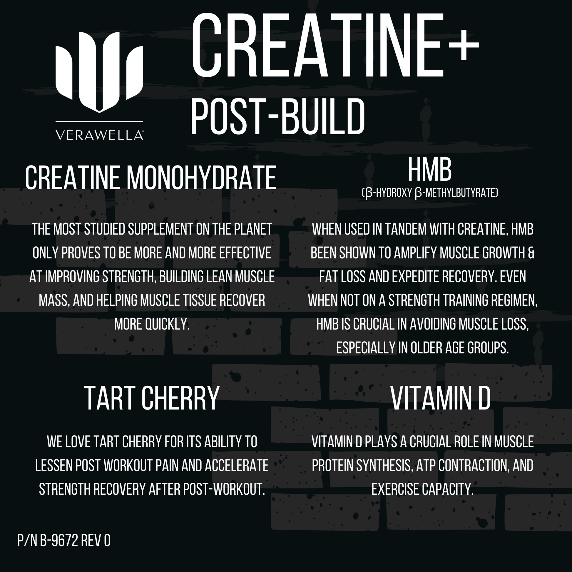 CREATINE+ Post Build (unflavored) - VeraWella